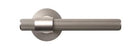 MOMO BELGRAVIA LINED Solid Brass Passage Lever Set with Tube Latch in Brushed Nickel