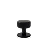 MOMO BELGRAVIA LINED 35MM SOLID BRASS ROUND KNOB MATT BLACK in Matt Black