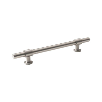 MOMO BELGRAVIA PLAIN 160MM SOLID BRASS BAR PULL DULL BRUSHED NICKEL in Dull Brushed Nickel