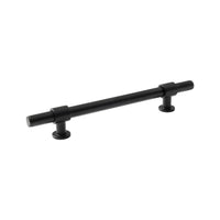 Momo BELGRAVIA plain cabinet pull handle in matte black, sleek modern design for kitchen or furniture drawers.