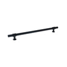 Momo Belgravia plain appliance pull handle in matte black finish, sleek and modern design for kitchen or furniture use.