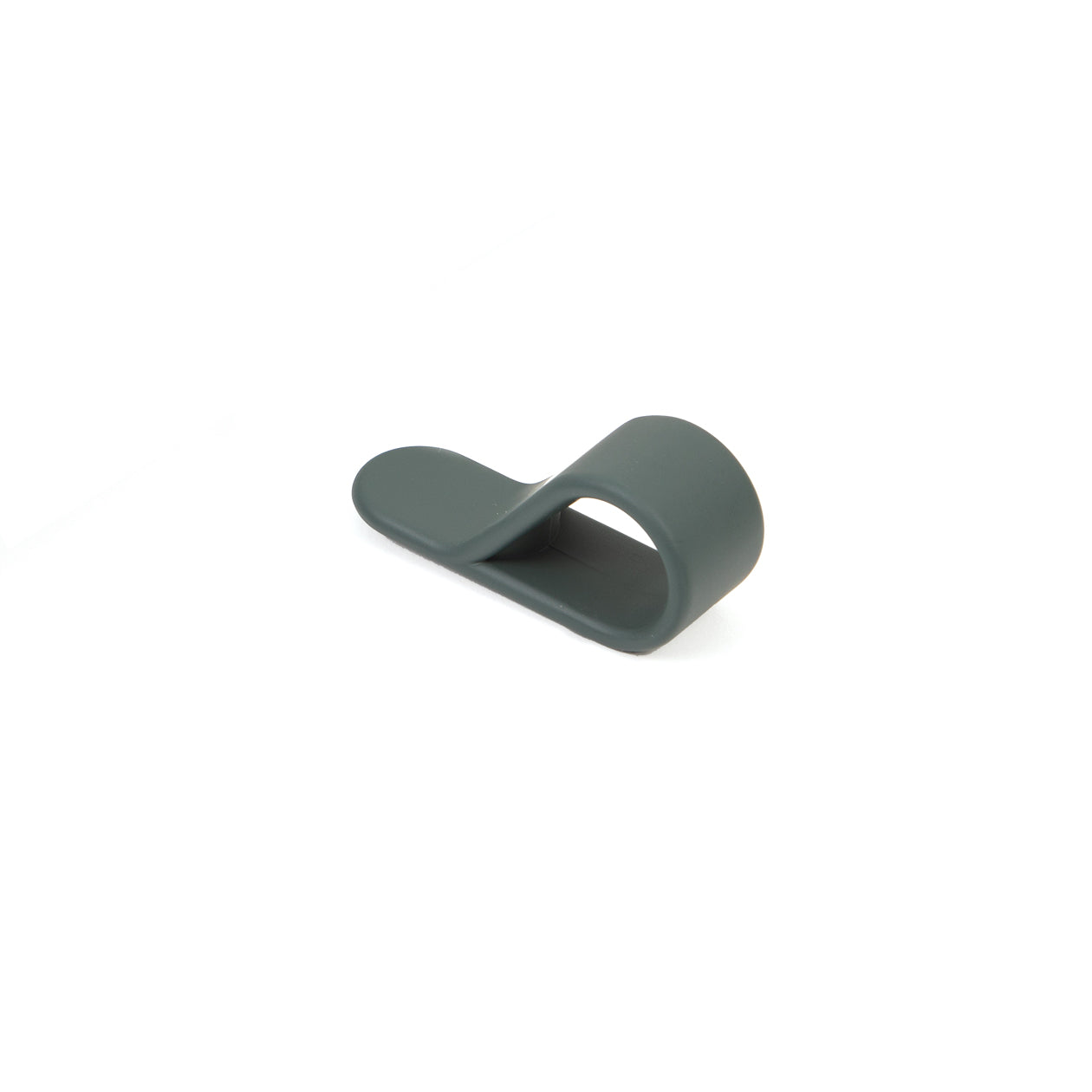 Black Momo BELT Loop Knob with silver accents, designed for automotive interior customization, shown on a dark background.