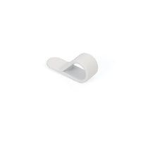 Black Momo BELT Loop Knob with white logo, designed for car interior accessories, mounted on a sleek surface.