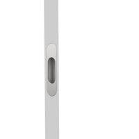 Mardeco radius end pull (each)Box PackBrushed NickelOverall: 96Hx26WOpening: 47Hx18WOverall depth 12mmFace depth 2mm in Brushed Nickel