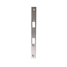 Momo mortice lock forend plate in dark bronze finish, showing detailed close-up of the lock component.