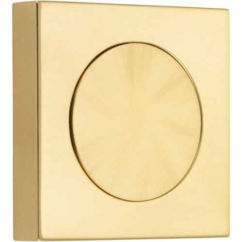 Blank Rose Square Polished Brass H52xW52xP10mm in Polished Brass