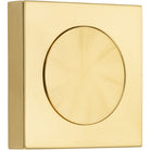 Blank Rose Square Polished Brass H52xW52xP10mm in Polished Brass