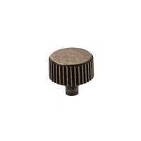 Brass Momo BARRINGTON cabinet knob with round design and polished finish, suitable for kitchen or furniture drawers.