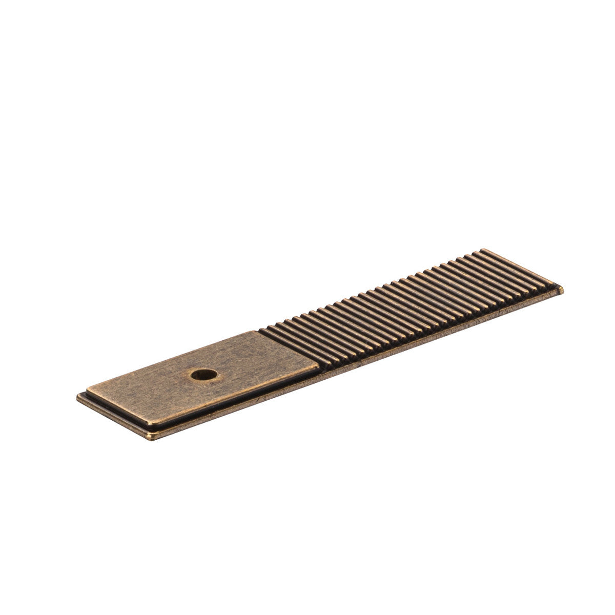 Momo Barrington backplate for cabinet knob, featuring a sleek brushed nickel finish with decorative edges, designed for kitchen cabinets.