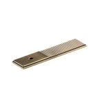Momo Barrington backplate for cabinet knob, brushed nickel finish, decorative hardware for kitchen or furniture cabinets.