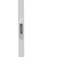 Mardeco radius end pull (each)Box PackBrushed Sat ChrOverall: 96Hx26WOpening: 47Hx18WOverall depth 12mmFace depth 2mm in Brushed Satin Chrome