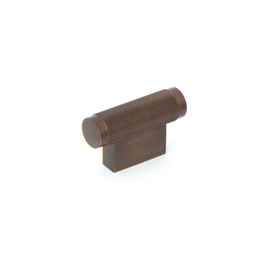 BRIGHTON 50MM SOLID BRASS KNURLED T KNOB BRONZE in Bronze