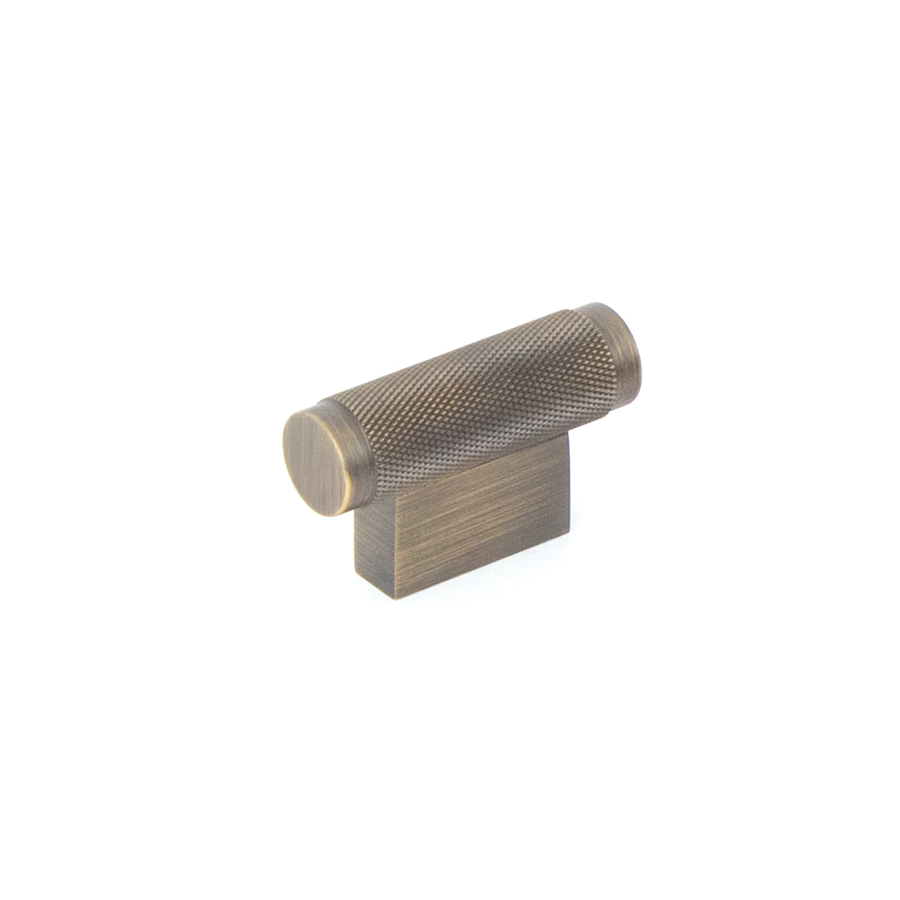 BRIGHTON 50MM SOLID BRASS KNURLED T KNOB DARK BRUSHED BRASS in Dark Brushed Brass