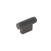 BRIGHTON 50MM SOLID BRASS KNURLED T KNOB MATT BLACK in Matt Black