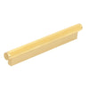 BRIGHTON 160MM SOLID BRASS KNURLED PULL HANDLE BRUSHED SATIN BRASS in Brushed Satin Brass