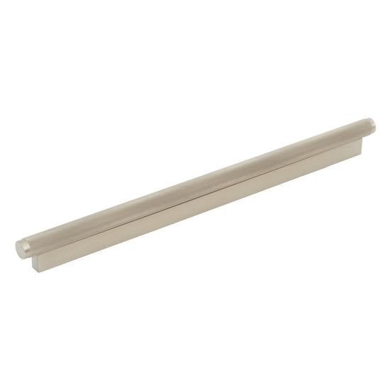 BRIGHTON 320MM SOLID BRASS KNURLED PULL HANDLE DULL BRUSHED NICKEL in Dull Brushed Nickel