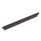 Momo Brighton cabinet pull handle in matte black finish, sleek metal design for kitchen or furniture drawers.