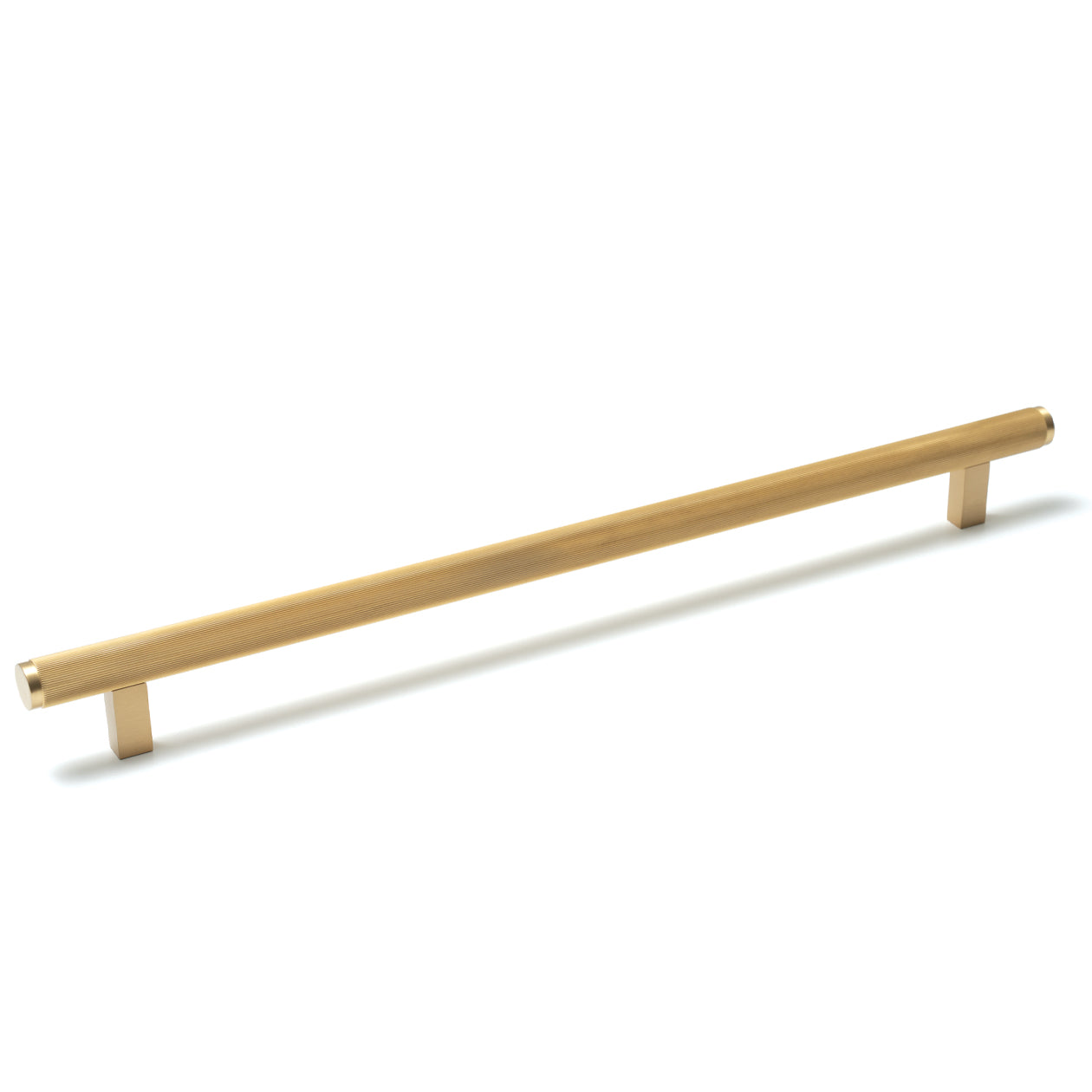 Momo BELLEVUE lined appliance pull handle in black and silver with a sleek, modern design for kitchen cabinetry.