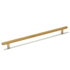 Momo BELLEVUE lined appliance pull handle in black and silver with a sleek, modern design for kitchen cabinetry.