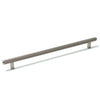 BELLEVUE 416MM SOLID BRASS LINED APPLIANCE PULL DULL BRUSHED NICKEL in Dull Brushed Nickel