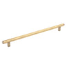 BELLEVUE 416MM SOLID BRASS PLAIN APPLIANCE PULL DARK BRUSHED BRASS in Dark Brushed Brass