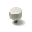 Momo Bellevue lined cabinet knob in dark bronze finish with a textured, decorative design for kitchen or furniture hardware.