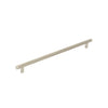 BELLEVUE 320MM SOLID BRASS KNURLED BAR PULL DULL BRUSHED NICKEL in Dull Brushed Nickel