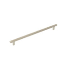 Momo Bellevue knurled cabinet pull handle in dark bronze finish, showing textured grip and sleek modern design.