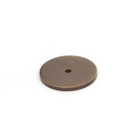 Momo Bellevue backplate for cabinet knob, brass finish, decorative metal backplate with ornate design for kitchen or furniture drawers