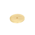 Momo Bellevue backplate for cabinet knobs, featuring a decorative metal design in brushed brass finish.