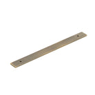 Momo BELLEVUE plain backplate for cabinet pull handle, showing a sleek, rectangular metal design in a dark brushed finish.