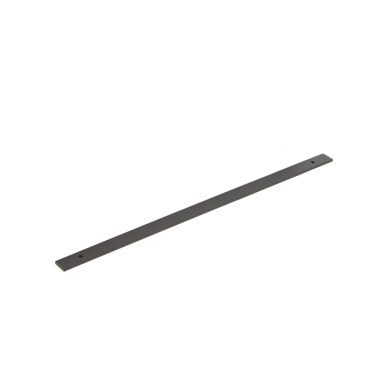 Momo Bellevue plain backplate for cabinet pull handle, showing a sleek, rectangular metal plate with a smooth finish.