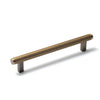 BELLEVUE 160MM SOLID BRASS LINED BAR PULL DARK BRUSHED BRASS in Dark Brushed Brass