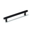 BELLEVUE 160MM SOLID BRASS LINED BAR PULL MATT BLACK in Matt Black