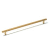 BELLEVUE 320MM SOLID BRASS LINED BAR PULL BRUSHED SATIN BRASS in Brushed Satin Brass