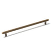 BELLEVUE 320MM SOLID BRASS LINED BAR PULL DARK BRUSHED BRASS in Dark Brushed Brass