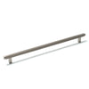 BELLEVUE 320MM SOLID BRASS LINED BAR PULL DULL BRUSHED NICKEL in Dull Brushed Nickel
