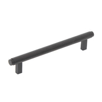 Momo BELLEVUE plain cabinet pull handle in black finish, sleek and modern design for kitchen or furniture cabinets.