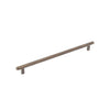 BELLEVUE 320MM SOLID BRASS PLAIN BAR PULL BRONZE in Bronze