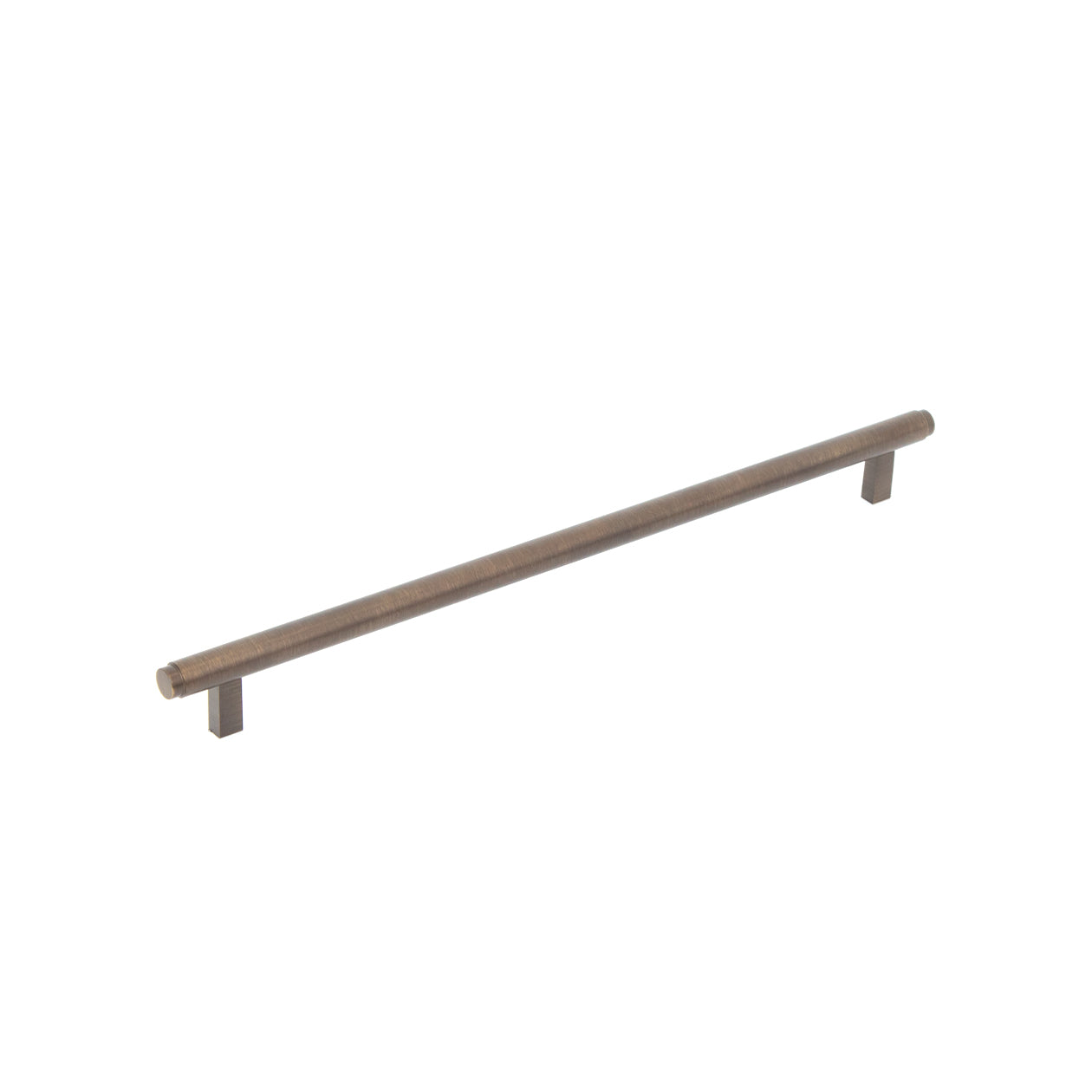 Momo BELLEVUE plain cabinet pull handle in bronze finish, modern design for kitchen or furniture drawers and cabinets