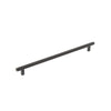 BELLEVUE 320MM SOLID BRASS PLAIN BAR PULL MATT BLACK in Matt Black