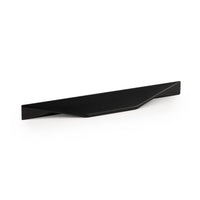 Momo CUTT cabinet pull handle in matte black finish, sleek modern hardware for kitchen or furniture cabinets.