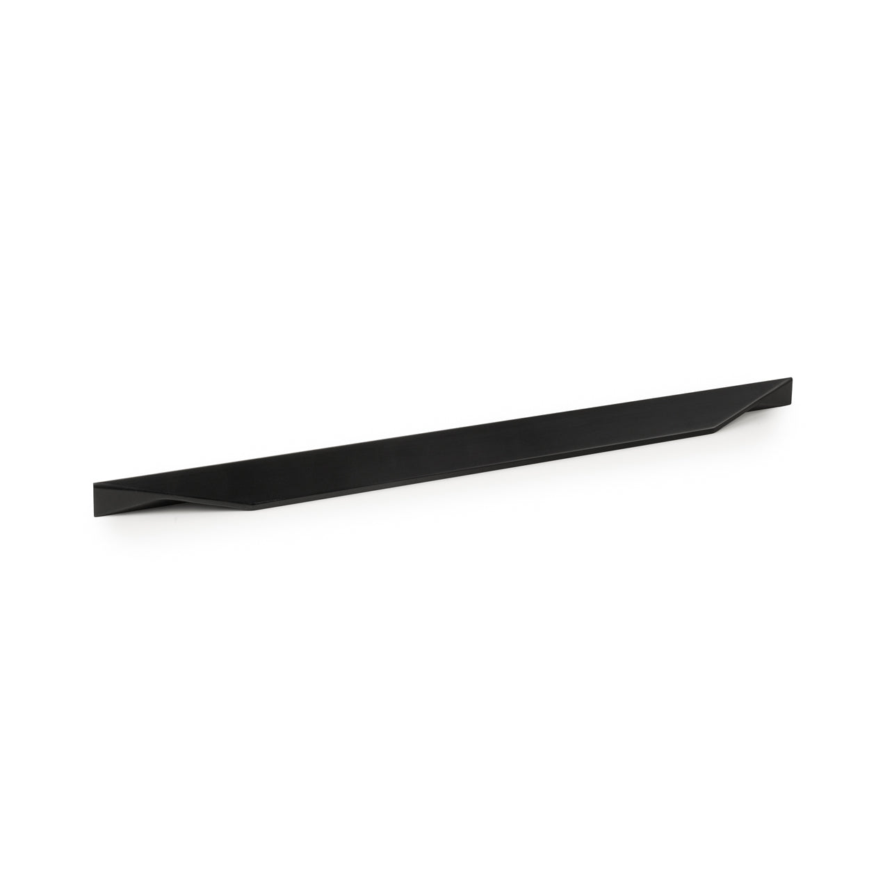 Momo CUTT cabinet pull handle in matte black finish, sleek modern design for kitchen or furniture drawers.