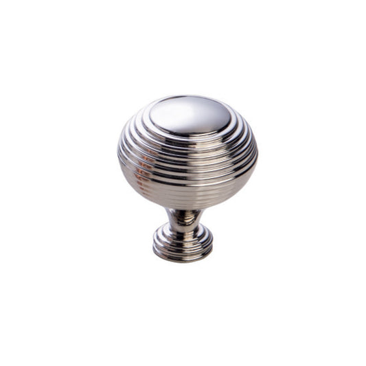 CATONA CONCENTRIC ROUND KNOB 32MM POLISHED NICKEL in Polished Nickel