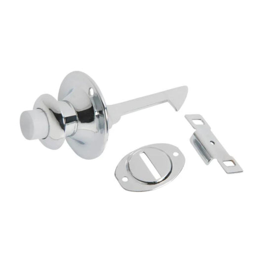 Push Button Catch Deco Chrome Plated P29mm BP39mm in Chrome Plated