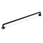 Momo CASELLE D cabinet pull handle in black finish, featuring a sleek curved design for kitchen or furniture cabinetry.