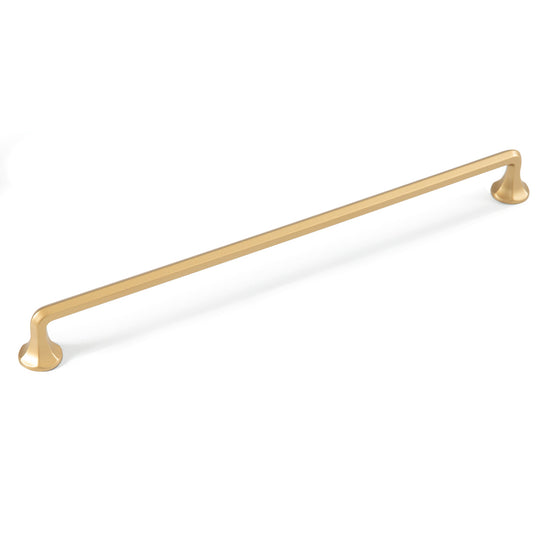 CASELLE D HANDLE 320MM SATIN BRASS in Satin Brass