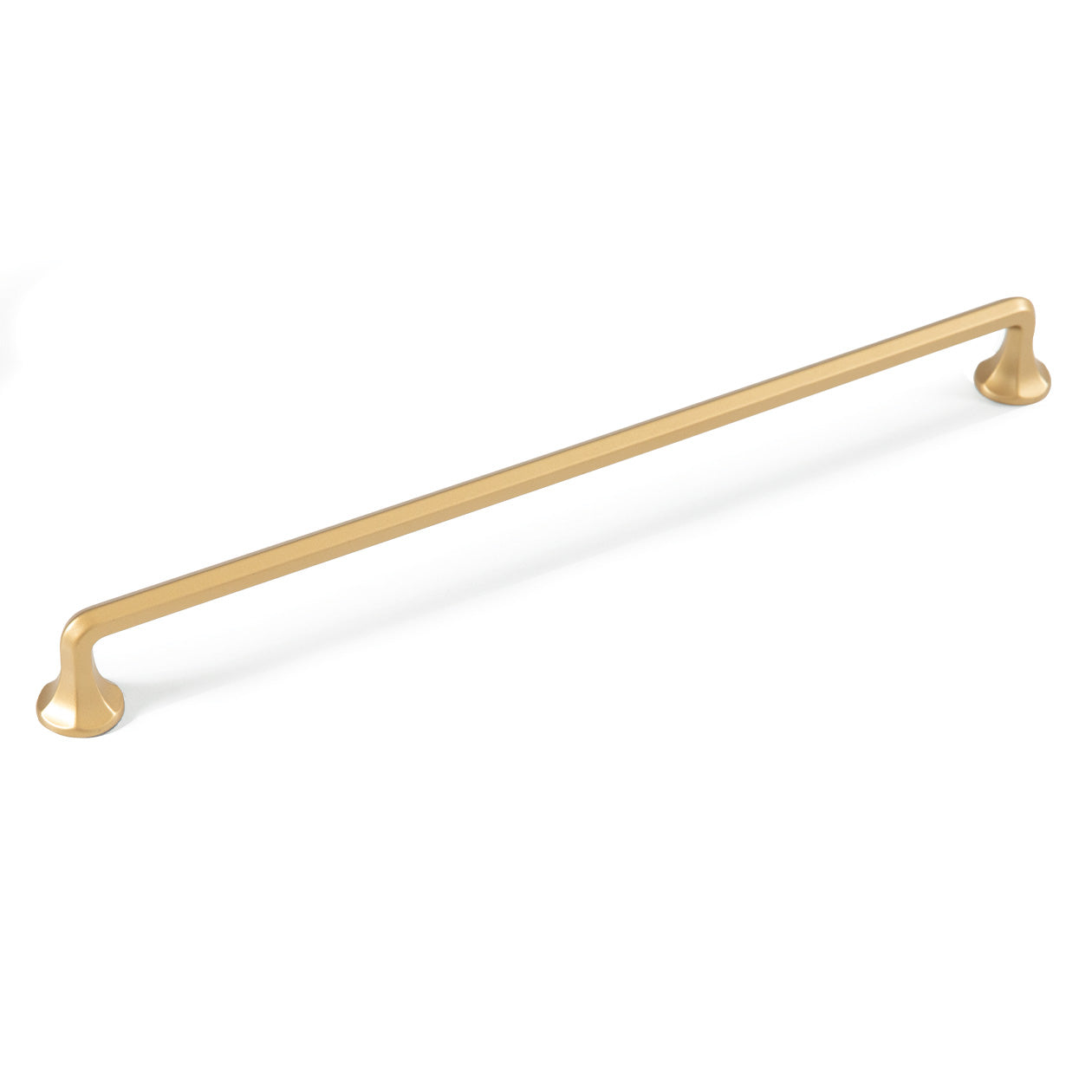 Momo CASELLE D cabinet pull handle in brushed silver finish, featuring a sleek, modern design for kitchen or furniture drawers