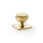 Hastings 34mm Knob on Backplate - Satin Brass PVD in Satin Brass PVD