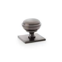 Hastings 34mm Knob on Backplate - Gunmetal PVD in Gun Metal PVD